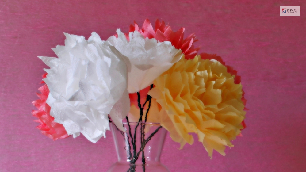 Tissue paper flowers