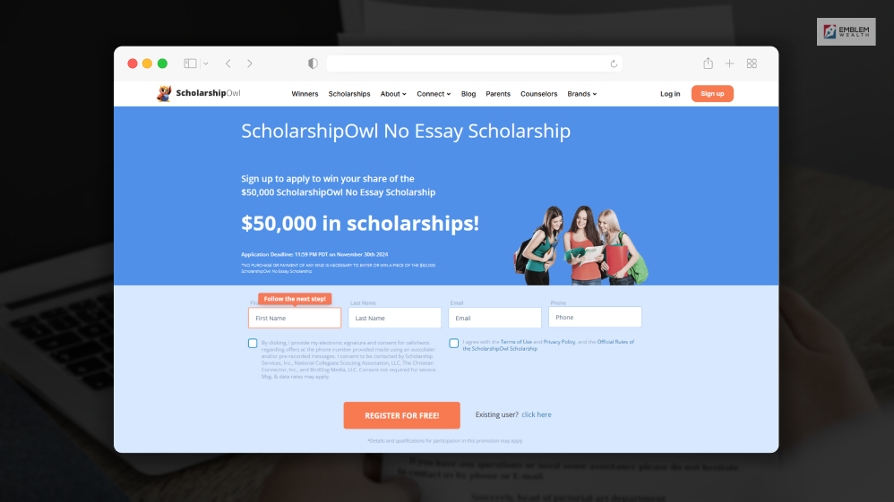 ScholarshipOwl No Essay $1,000 Scholarship