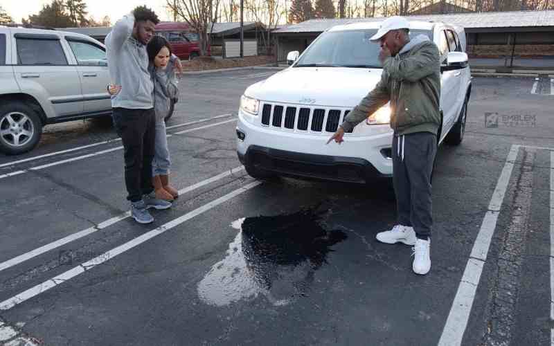 car leaking oil when parked