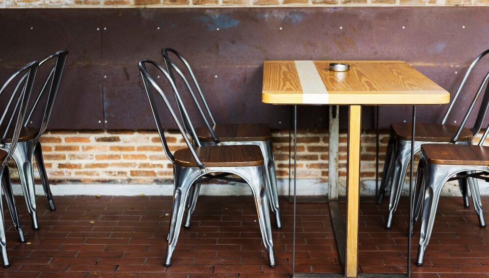 Vintage Steel Restaurant Chairs