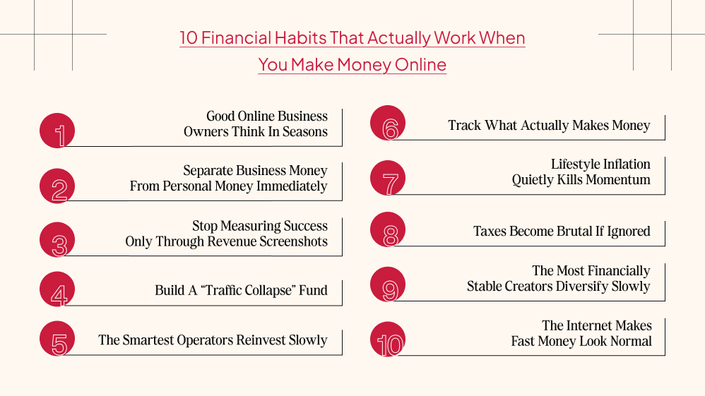 Financial Habits That Actually Work When You Make Money Online