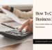 how to create a business budget